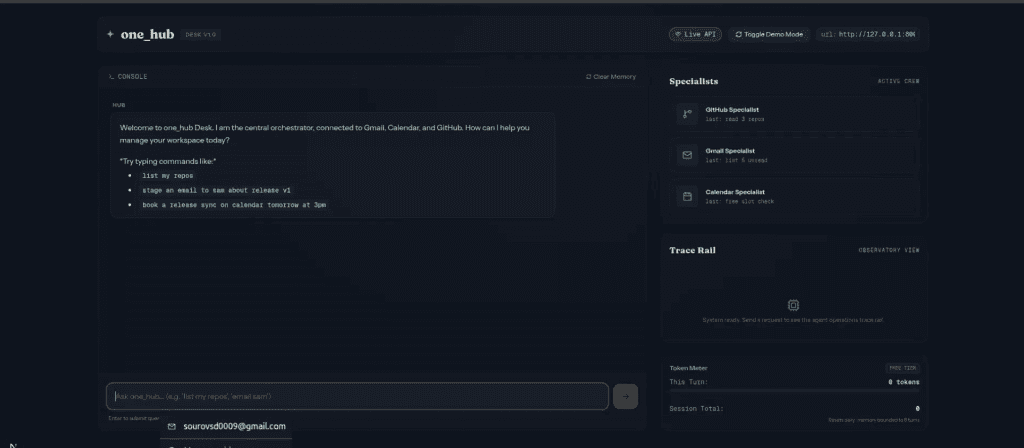 one_hub — AI Control Desk